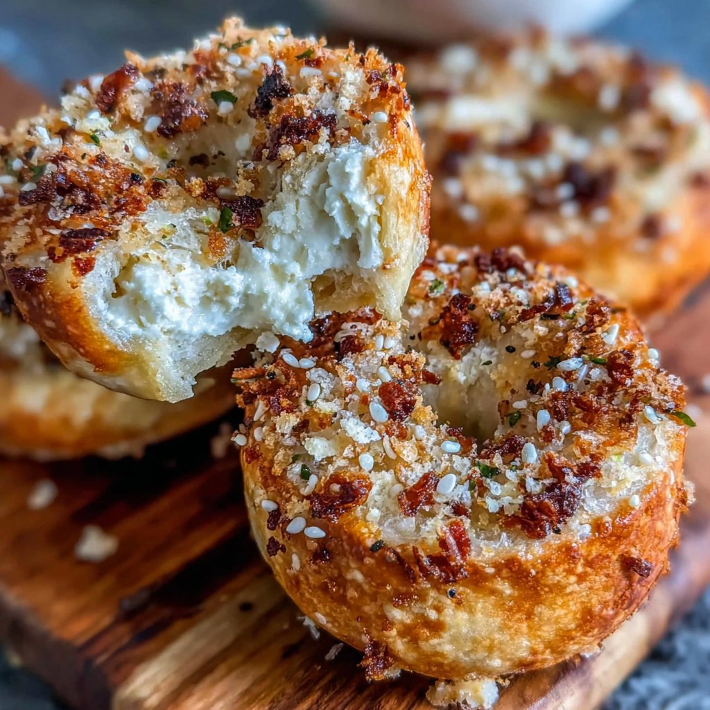 Crispy Air Fryer Yogurt Bagels