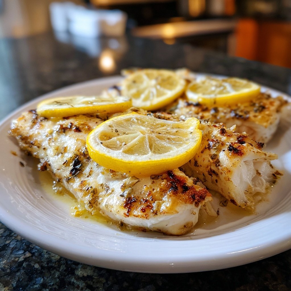 Healthy & Light Lemon Grilled Fish Plate