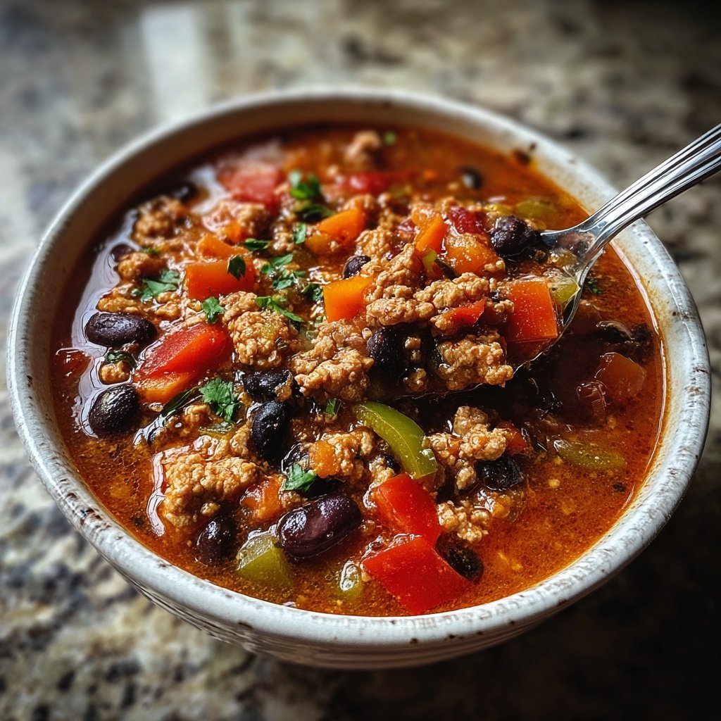 Ground Turkey Chili With Beans