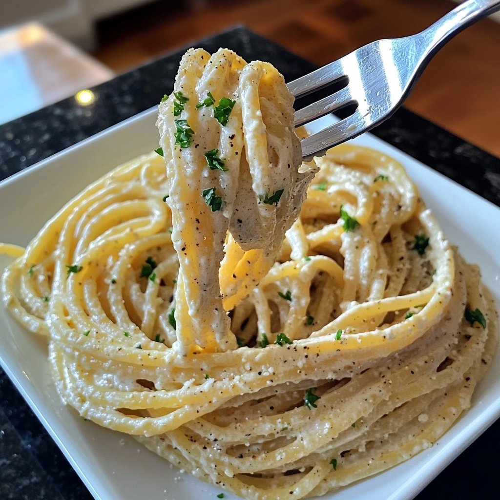 Easy Creamy Garlic Pasta