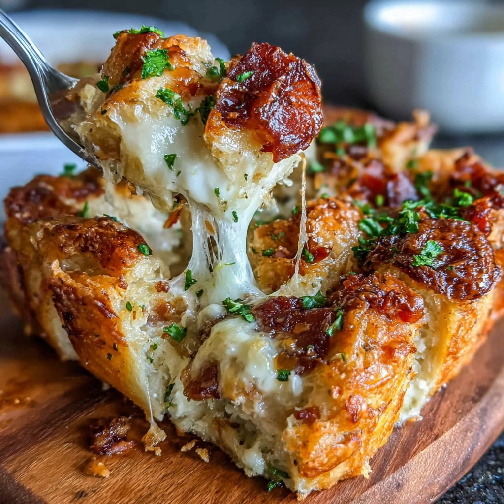 Ham And Cheese Croissant Breakfast Bake