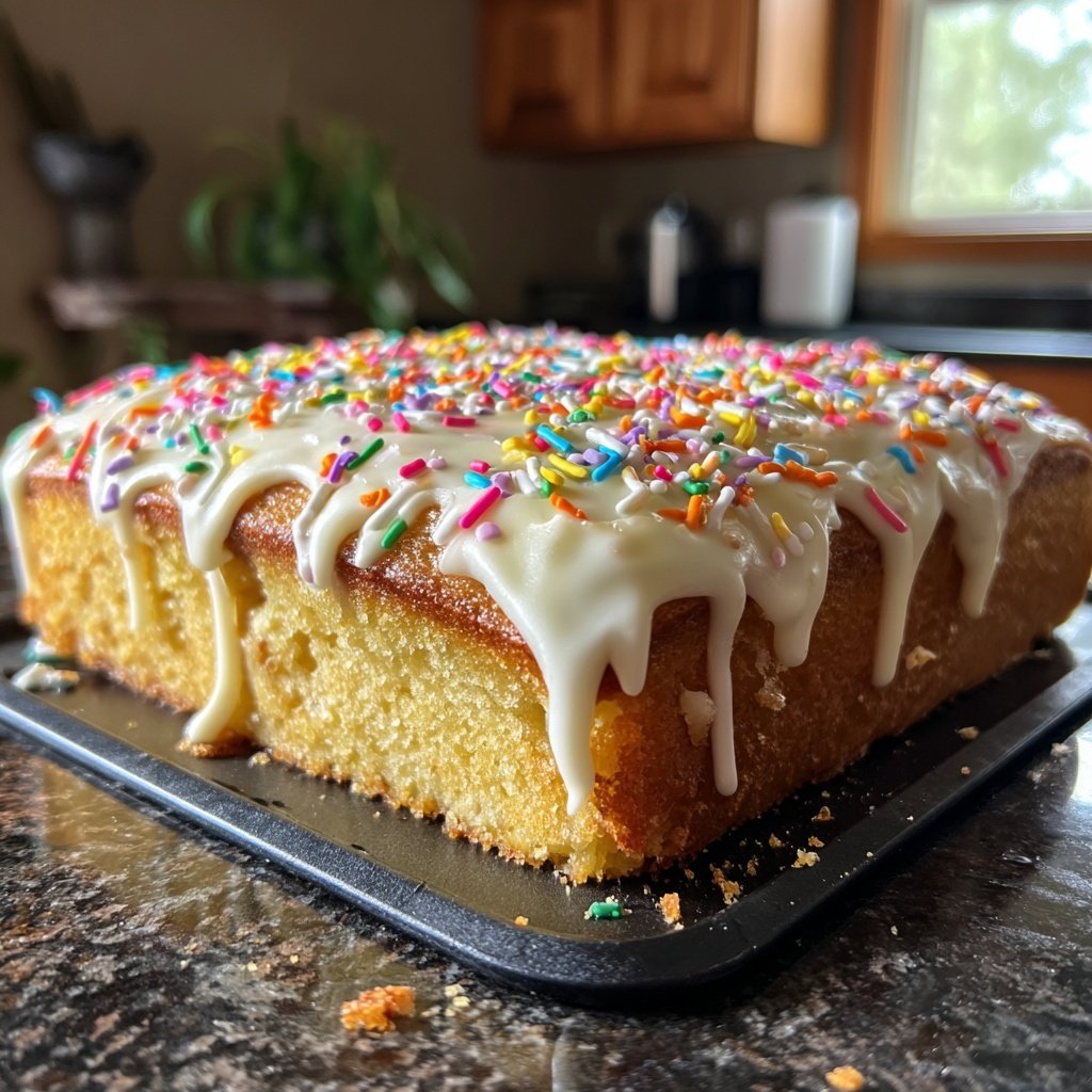 Vanilla Buttermilk Sheet Cake