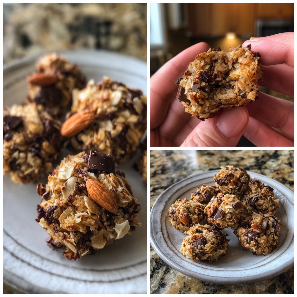 Chocolate Almond Coconut Granola Bites