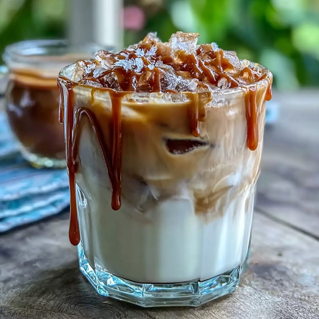 Low Calorie Iced Caramel Latte Drink